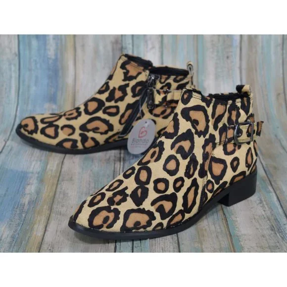 Blondo Shoes Blondo Tami Waterproof Leopard Print Ankle Boots